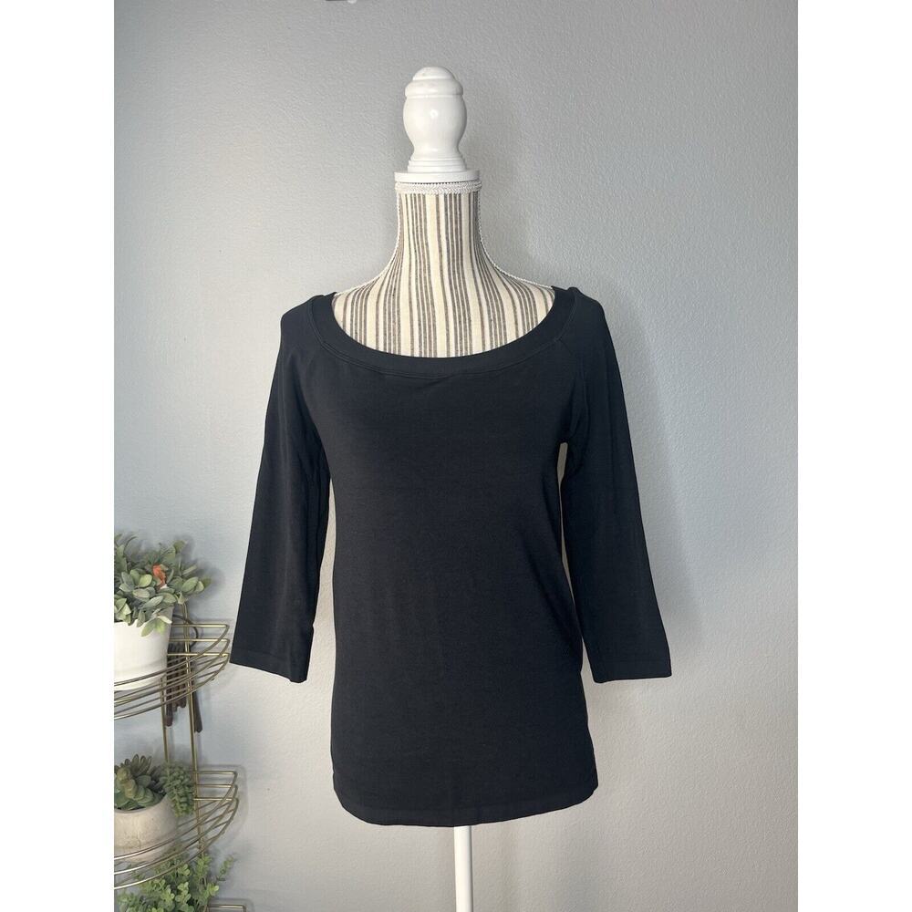 Wolford Classic Black Scoop Neck Women's Top